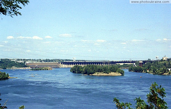 Zaporizhzhia. Main channel of river Dnieper Zaporizhzhia Region Ukraine photos