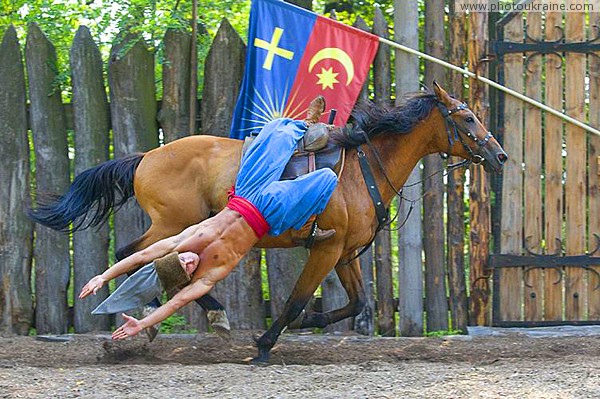 Zaporizhzhia. Horse theatre  Cossack fancy riding Zaporizhzhia Region Ukraine photos