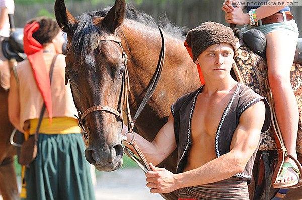Zaporizhzhia. Horse theatre  I ride lady Zaporizhzhia Region Ukraine photos