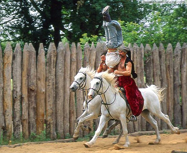 Zaporizhzhia. Horse theatre  Cossacks do not throw their Zaporizhzhia Region Ukraine photos