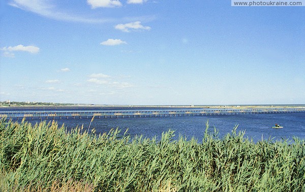 Prymorsk. Oblique fenced from of Azov Sea Zaporizhzhia Region Ukraine photos