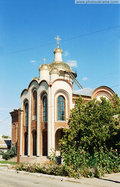Prymorsk. St. Nicholas Cathedral Zaporizhzhia Region Ukraine photos