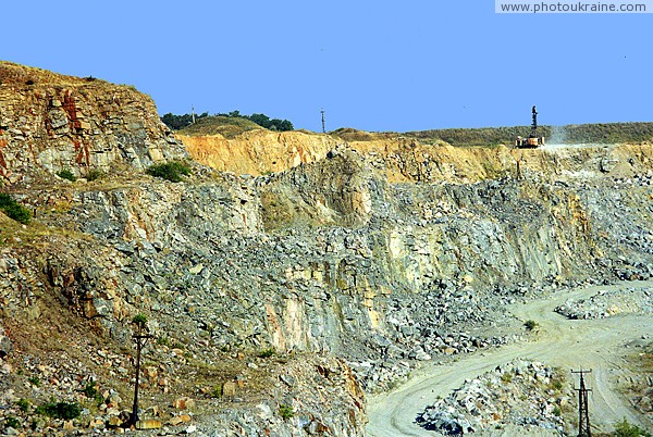 Trudove. Quarry granite Azov Zaporizhzhia Region Ukraine photos