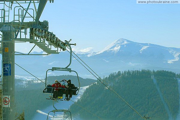 Bukovel. 4-chair lift and Mount Hoverla Ivano-Frankivsk Region Ukraine photos