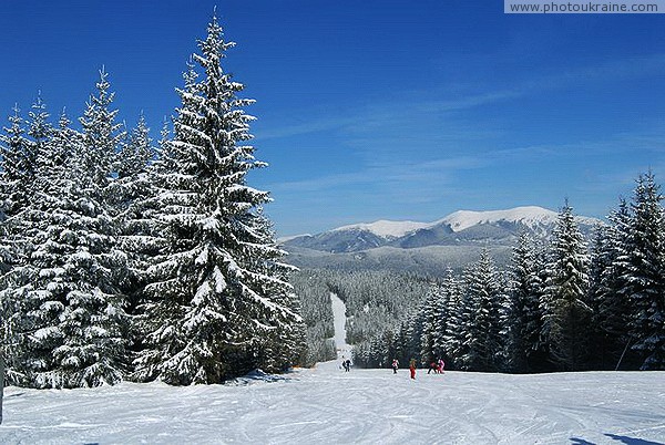 Bukovel. At the ski station for beginners Ivano-Frankivsk Region Ukraine photos