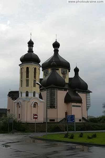Burshtyn. The Modern Church of All Saints and the bell tower Ivano-Frankivsk Region Ukraine photos