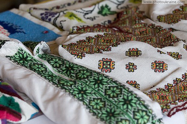 Verkhovyna. Regional Museum of Hutsul Region - Embroidered Shirts Ivano-Frankivsk Region Ukraine photos