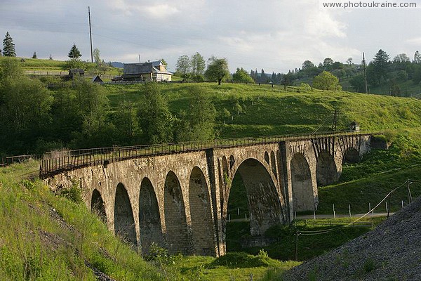 Vorokhta. Spent Austrian Viaduct Ivano-Frankivsk Region Ukraine photos