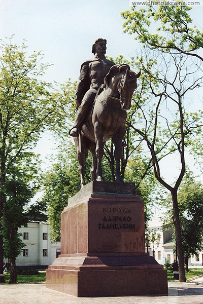 Galych. Monument to King Danila Galitsky Ivano-Frankivsk Region Ukraine photos