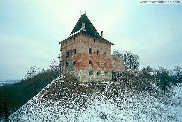 Galych. The restored tower of the Galych castle Ivano-Frankivsk Region Ukraine photos