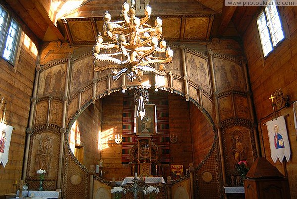 Dora. Interior of the Mikhailovsky Church Ivano-Frankivsk Region Ukraine photos