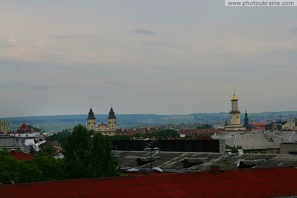 Ivano-Frankivsk. Urban rooftops Ivano-Frankivsk Region Ukraine photos