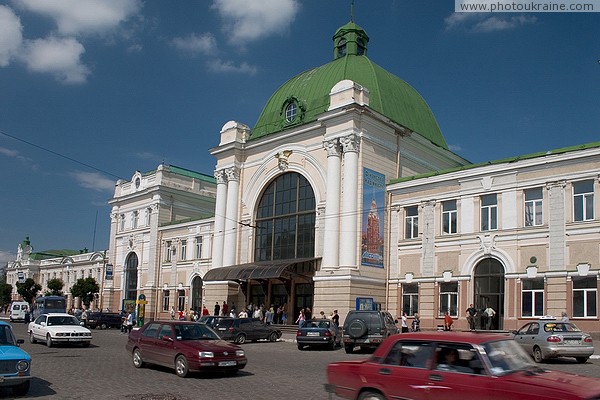 Ivano-Frankivsk. Railway station building Ivano-Frankivsk Region Ukraine photos