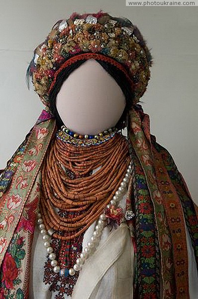 Kolomyia. Hutsul and Pokuttia Museum - women's outfit Ivano-Frankivsk Region Ukraine photos