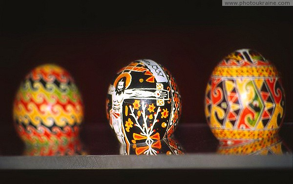Kolomyia. Easter Egg Museum - Painted Egg Triptych Ivano-Frankivsk Region Ukraine photos