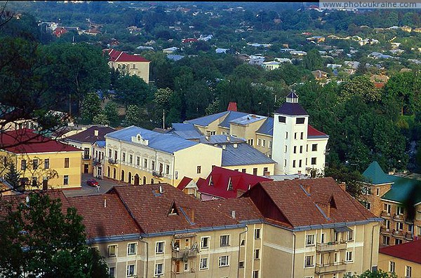 Kosiv. View of the building of Museum and Tax from the Kosiv mountain Ivano-Frankivsk Region Ukraine photos