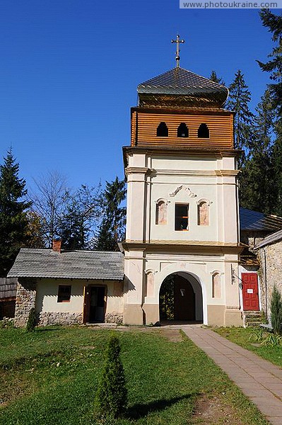 Maniavsky monastery. Three-tier Gate Tower Ivano-Frankivsk Region Ukraine photos