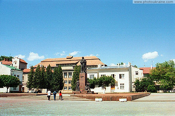 Nadvirna. Central square of Taras Shevchenko Ivano-Frankivsk Region Ukraine photos