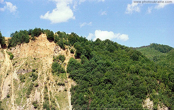 Pniv. The rock on the left bank of Bystrytsia-Nadvirnianska Ivano-Frankivsk Region Ukraine photos