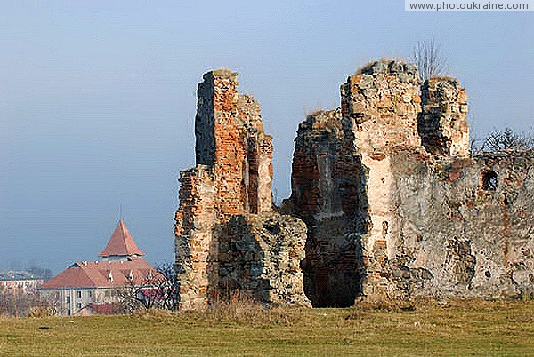 Pniv. The ruins of the castle tower and the Nadvirniansky MES Ivano-Frankivsk Region Ukraine photos