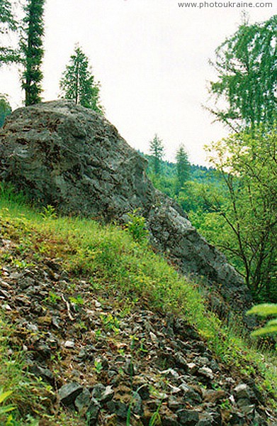 Pistyn. Scattered gray limestones of the Stryi Formation Ivano-Frankivsk Region Ukraine photos