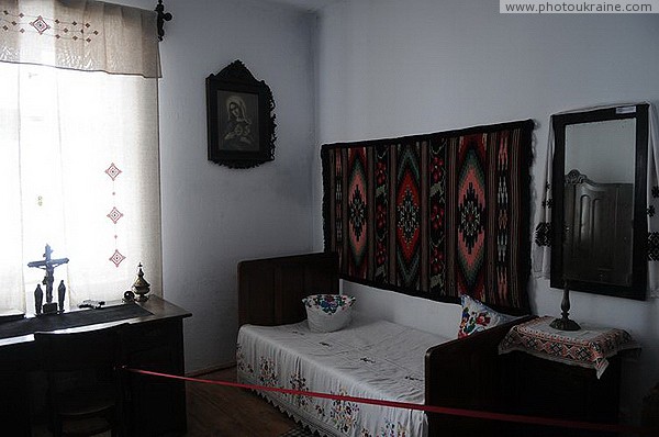 Staryi Ugryniv. Museum S. Bandera - sleeping corner Ivano-Frankivsk Region Ukraine photos