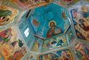 Dashiv. Interior of central dome Church of Mikhail, Vinnytsia Region, Churches 