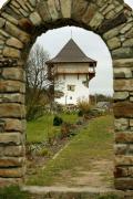 Busha. Tower of castle  through kind of stylized gate, Vinnytsia Region, Fortesses & Castles 