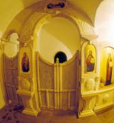 Zymne. Entrance to cave, which began with monastery, Volyn Region, Monasteries 