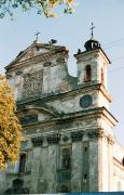 Olyka. Detail of front facade of Trinity church, Volyn Region, Churches 