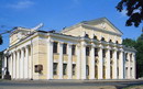 Dnipropetrovsk. Parade facades of Russian Drama Theater, Dnipropetrovsk Region, Civic Architecture 