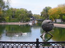Dnipropetrovsk. Pond in park of L. Globa, Dnipropetrovsk Region, Cities 