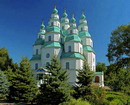 Novomoskovsk. Green decoration of Trinity Cathedral, Dnipropetrovsk Region, Churches 