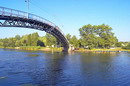 Novomoskovsk. Pedestrian bridge over river Samara, Dnipropetrovsk Region, Cities 