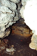 Guselschykove. Narrow cave passage, Donetsk Region, Geological sightseeing 