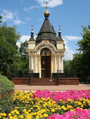 Donetsk. Chapel of St. Barbara in bloom, Donetsk Region, Churches 
