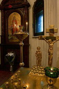 Donetsk. Cozy decor of St. Barbara chapel, Donetsk Region, Churches 