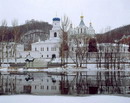 Sviatogirska lavra. Winter desolation, Donetsk Region, Monasteries 