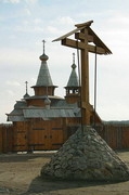 Sviatogirska lavra. Front gate Lavra's monastery, Donetsk Region, Monasteries 