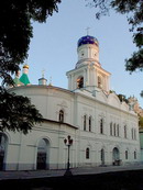 Sviatogirska lavra. Pokrovsky church and belfry, Donetsk Region, Monasteries 