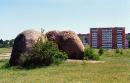 Novograd-Volynskyi. Adjacent granite boulders, Zhytomyr Region, Geological sightseeing 