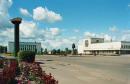 Cherniakhiv. Central square, Zhytomyr Region, Towns 