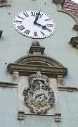 Karpaty. Clock and count's coat of arms, Zakarpattia Region, Fortesses & Castles 