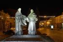 Mukacheve. Night vigil Slavic educators, Zakarpattia Region, Monuments 
