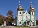 Rakhiv. Orthodox church of Holy Spirit and monument, Zakarpattia Region, Churches 