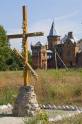 Vasylivka. Cross at church of Intercession, Zaporizhzhia Region, Country Estates 