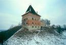 Galych. The restored tower of the Galych castle, Ivano-Frankivsk Region, Fortesses & Castles 