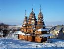 Krylos. Reconstruction of the wooden church of the XVI century, Ivano-Frankivsk Region, Churches 