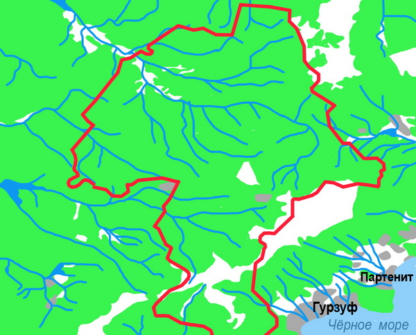 Ялтинский горно лесной заповедник карта