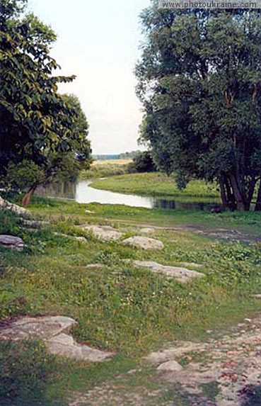 Village Kamin. River Klevan valley Sumy Region Ukraine photos